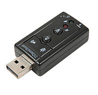 Зовнішня аудіо карта USB 7.1 Channel Sound