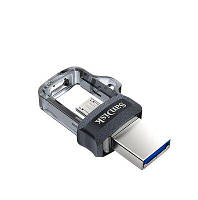 Флешка FLASH SANDISK USB 3.0 ULTRA DUAL DRIVE OTG M3.0 128GB (150MB/S) BLACK