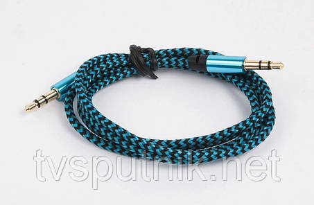 Кабель Ultra 3.5mm St - 3.5mm St (UC74-0100 blue), 1.0м, фото 1