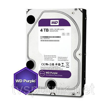 Жорсткий Диск Western Digital Purple HDD 4TB (3.5 "), фото 2