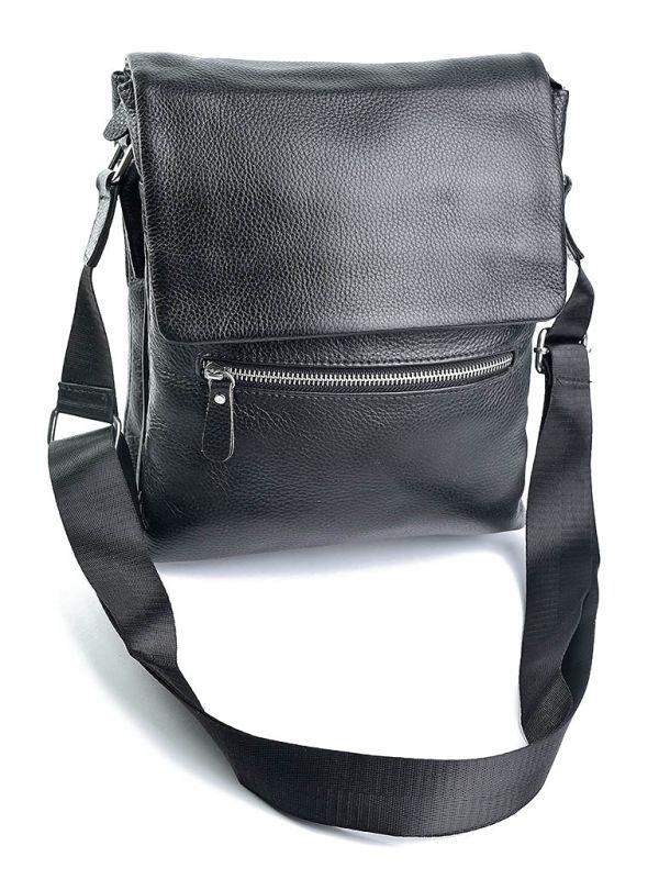 Чоловіча шкіряна сумка 3659  Black.Чоловічі сумки оптом і в роздріб в УкраЇні на сайті  trandbags.com.ua