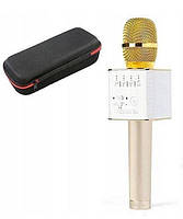 Бездротовий мікрофон караоке q9 у чохлі, Gold