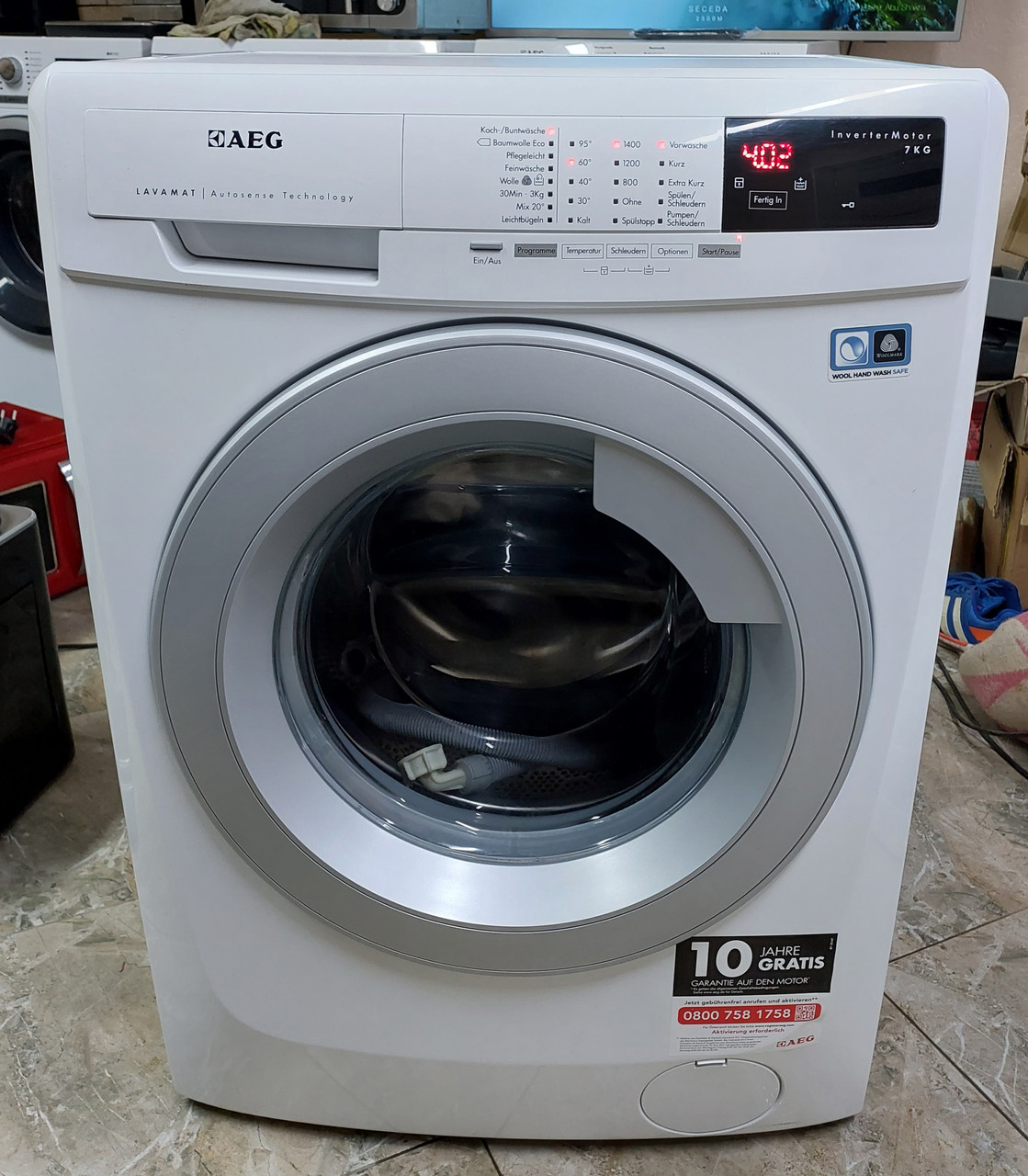 Вузька пральна машина 50 см Аег AEG L69470VFL 7кг А+++ інвертор б/в