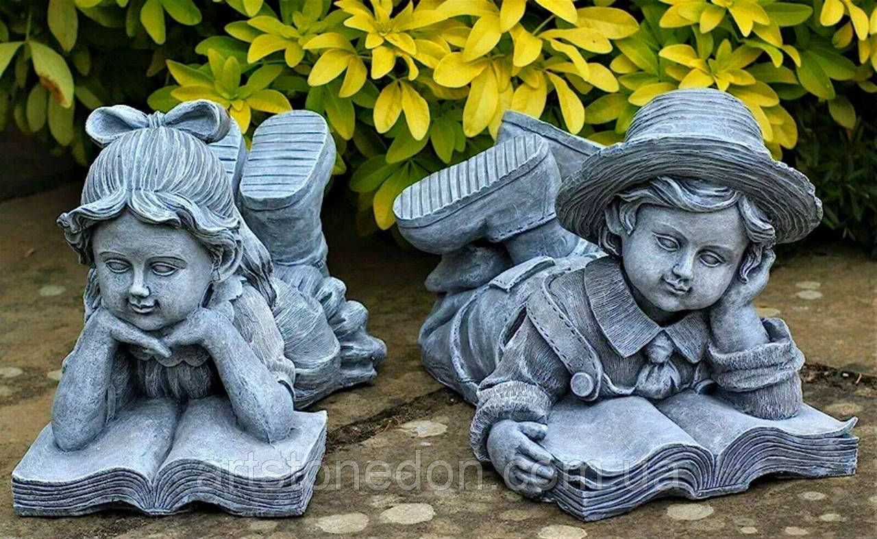 Фігури декоративні для саду Хлопчик і дівчинка