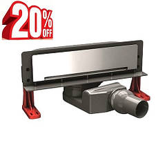 Трап для душу в стіну матовий хром Pestan Confluo Premium wall 13100060