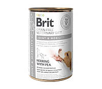 Влажный корм Brit GF VetDiet Joint & Mobility для собак, поддержка здоровья суставов, сельдь, индейка и