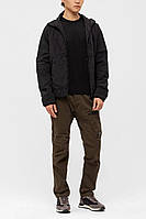 Оригинальная теплая мужская куртка C.P. Company с линзами черного цвета