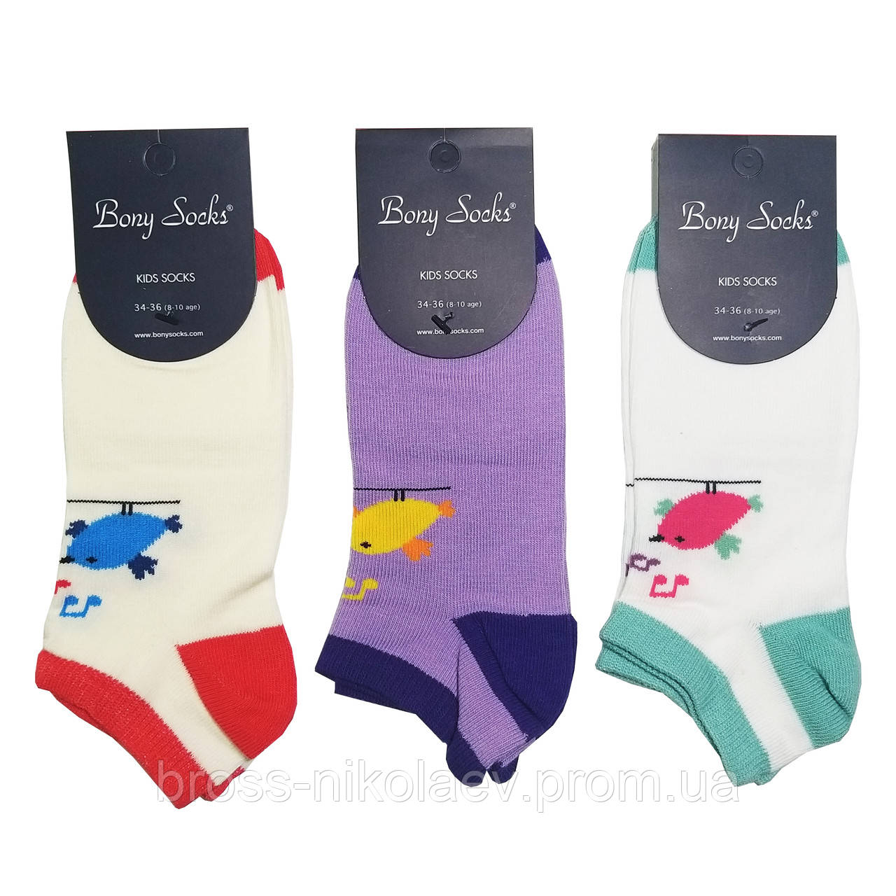 Шкарпетки дитячі короткі з малюнками літні носки для дівчинки BONY