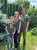 Семейные футболки / Family look с вышивкой Гармония, футболки вышивки,футболки вышиванки,футболки с вышиванкой