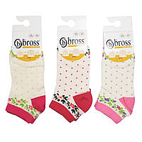 Носочки детские короткие с рисунками летние носки для девочки BROSS