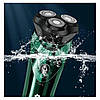 Чоловіча електробритва акумуляторна Hoco DAR06 Plus IPX7 Green, фото 5