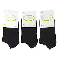 Носочки детские короткие однотонные ЧЕРНЫЕ летние носки для мальчика и девочки Premium