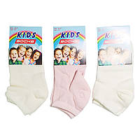 Шкарпетки дитячі короткі однотонні носки для дівчинки Kids Socks (виробн BROSS)