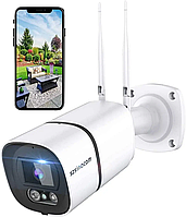 Внешняя камера безопасности SZSINOCAM 3-мегапиксельная WiFi-камера наблюдения IP-камера Двусторонняя аудиосвяз