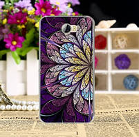 Ексклюзивний чохол накладка для Huawei Y5 II з принтом Фіолетовий квітка