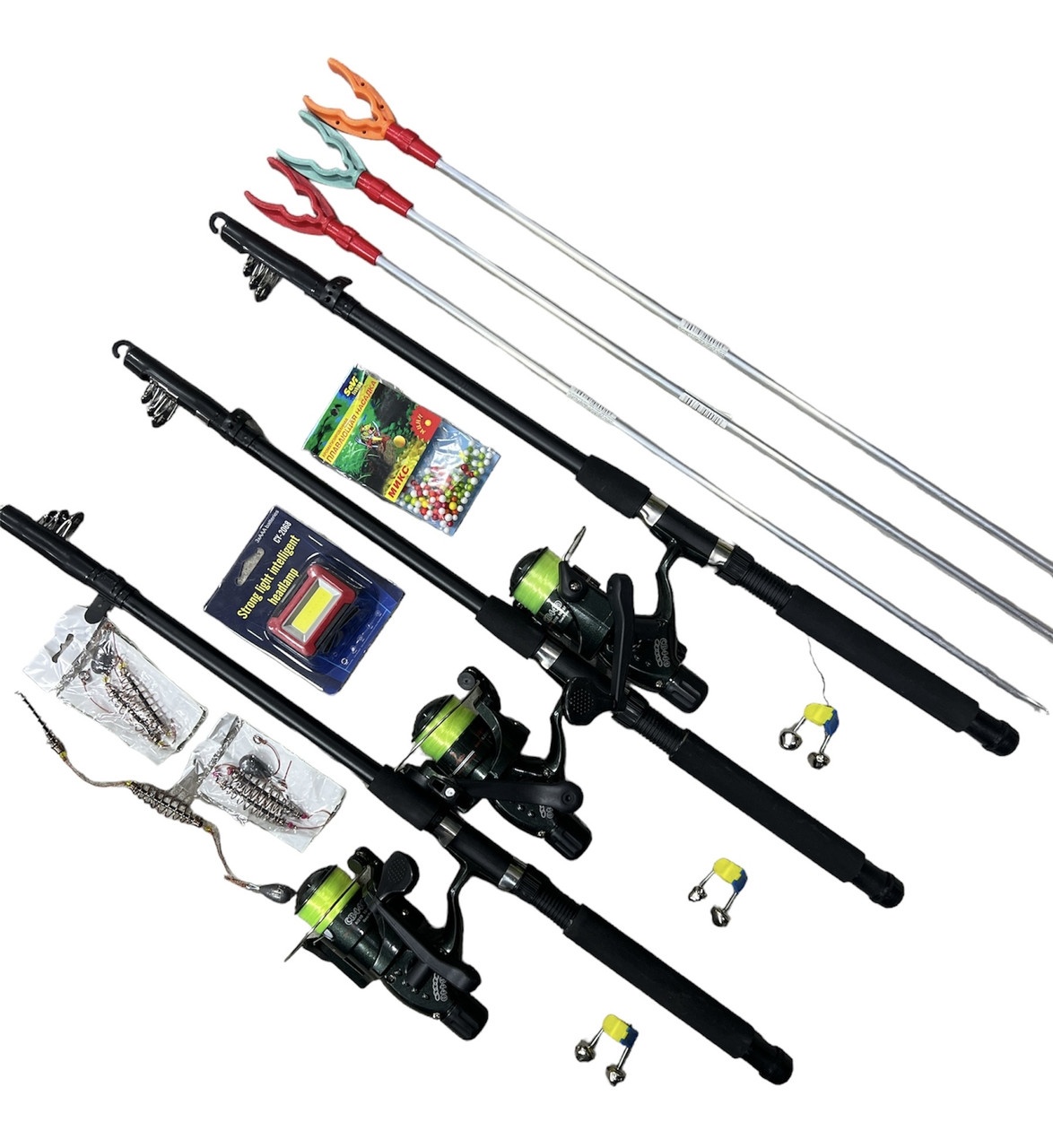 Набір Спінінг "Новичок-лазик" у складі + чохол + качанка Кобра + Подарунок!, фото 1