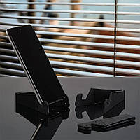 Подставка для телефона Folding Tablet Stand V Черная, настольный держатель для телефона | тримач телефону (ST)