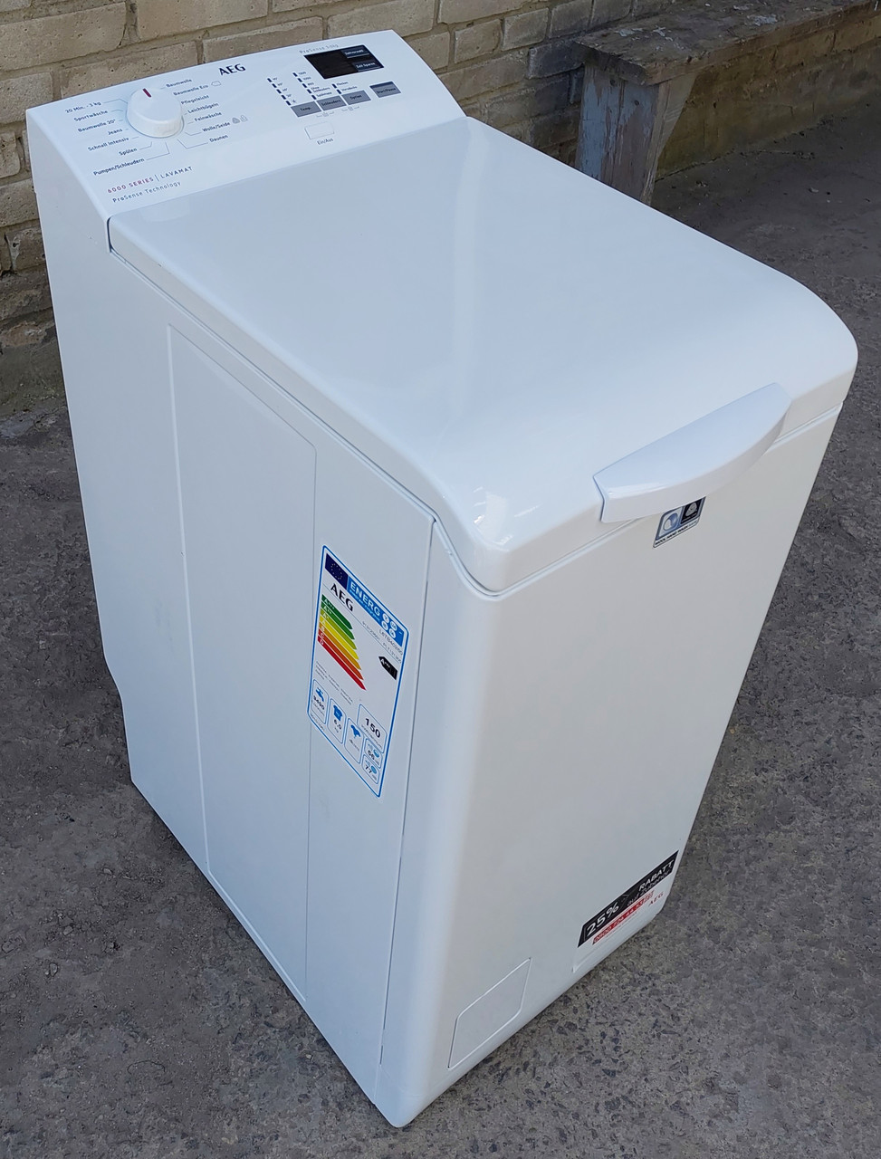 Пральна машинка з вертикальним завантаженням 6кг 1200об AEG L6TB40260