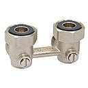 Кран нижнього під'єднання радіатора Bianchi DN 3/4"x3/4" подвійний кутовий (Італія) 3010000500, фото 2