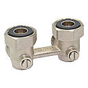 Кран нижнього під'єднання радіатора Bianchi DN 3/4"x3/4" подвійний кутовий (Італія) 3010000500, фото 3