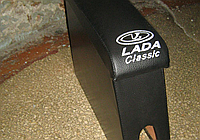 Подлокотник ВАЗ 2101-06 черный с вышивкой (кожзам)