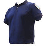 Теніска "Поло" для поліції з кишенькою і петлею під жетон (колір лійя крило, темно-синій), фото 3