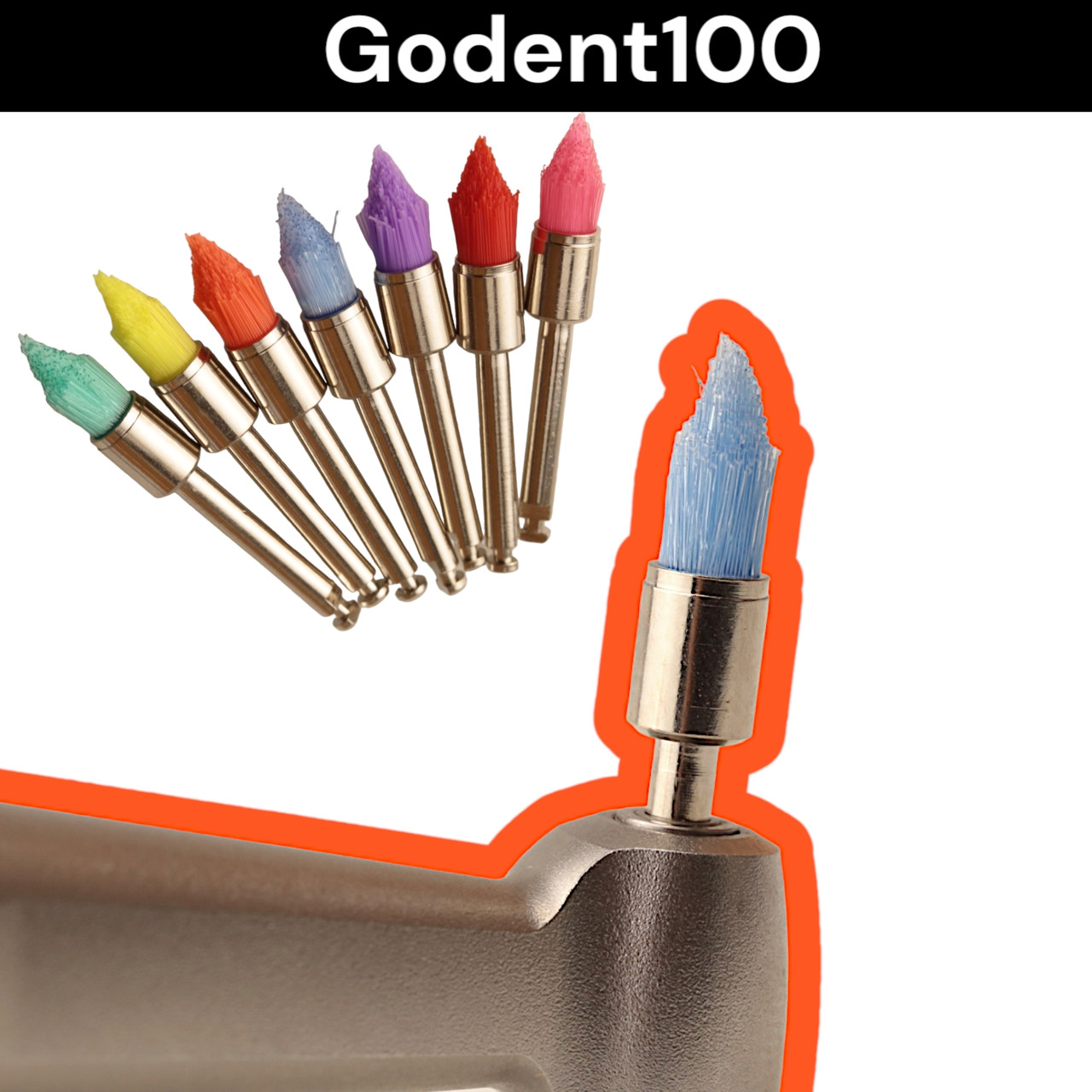 Полірувальна щіточка для зубів 1шт (КОНУС), фото 1