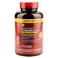 Поддержка кровообращение и здоровье сердца Member's Mark Clinical Strength Cinnamon 170 капсул