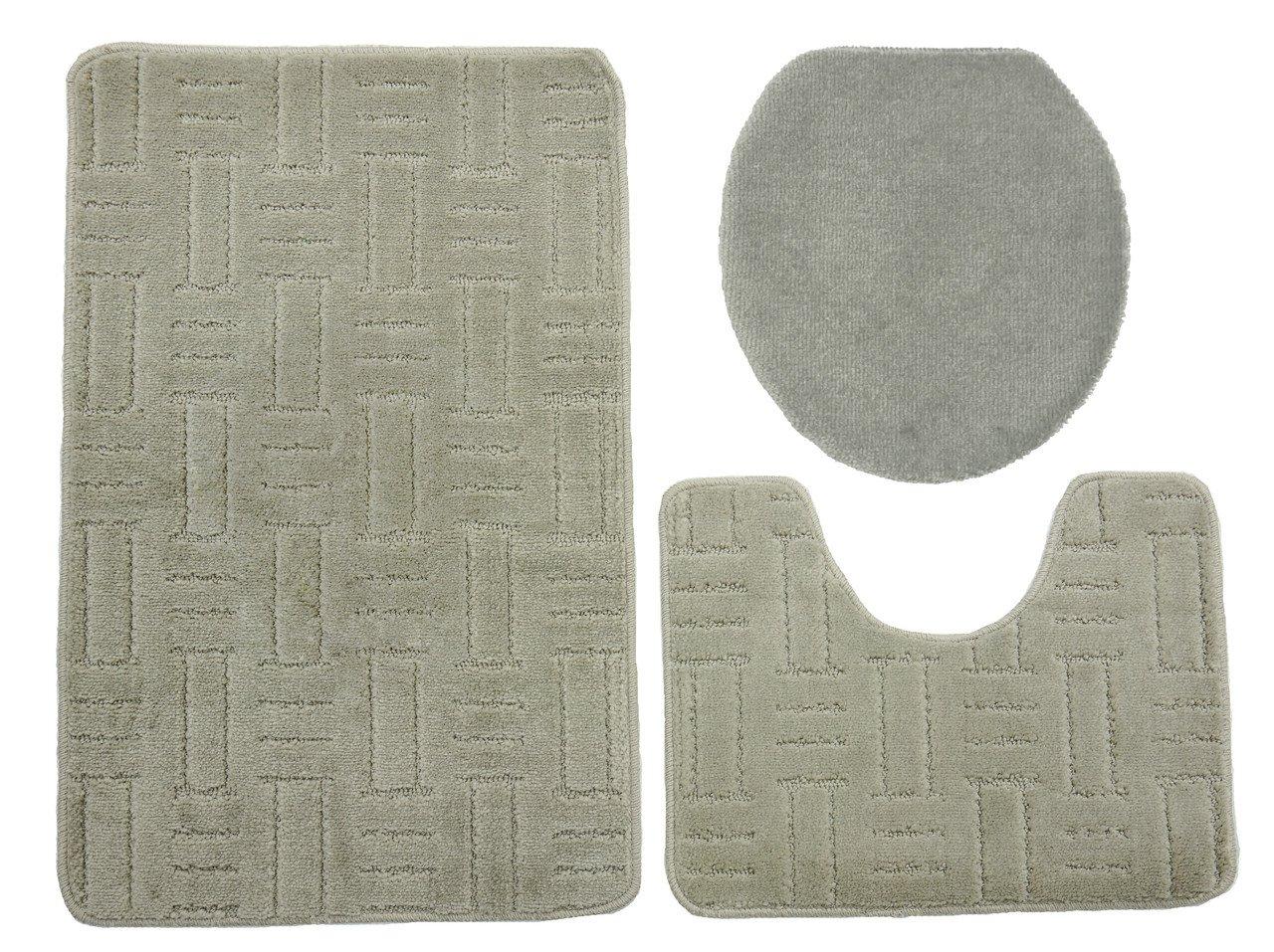 Комплект килимків для ванної та туалету KONTRAST MALTA GRAY Im_1200 - фото 1 - id-p2090294858