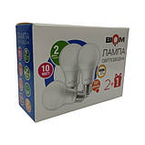 Світлодіодна лампа Biom BT-510/3 A60 10W E27 4500К матова (упаковка 3 шт.), фото 2