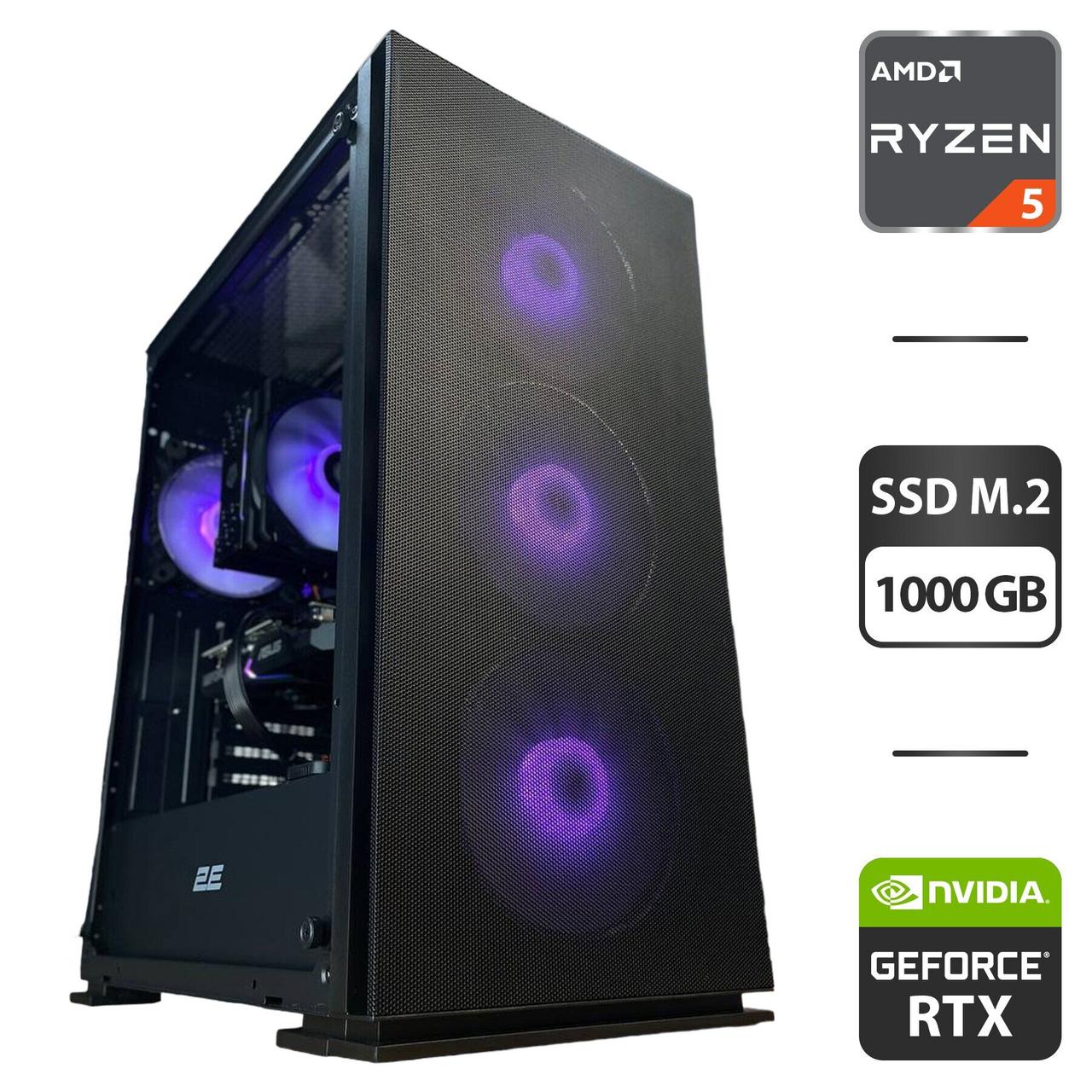 Під замовлення новий ПК 2E Gaming Virtus Neo G3301N MT/ Ryzen 5 3600/ 16GB RAM/ 1000GB SSD/ RTX 3060 12GB/ 650W