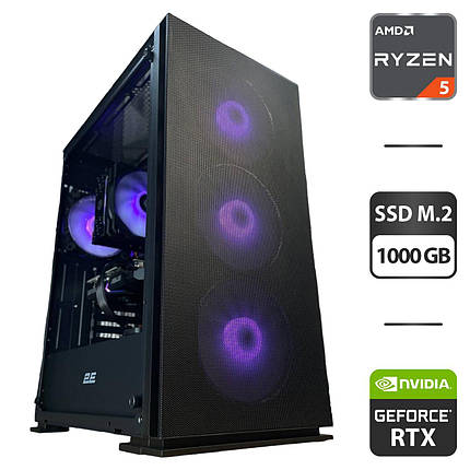 Під замовлення новий ПК 2E Gaming Virtus Neo G3301N MT/ Ryzen 5 3600/ 16GB RAM/ 1000GB SSD/ RTX 3060 12GB/ 650W, фото 1