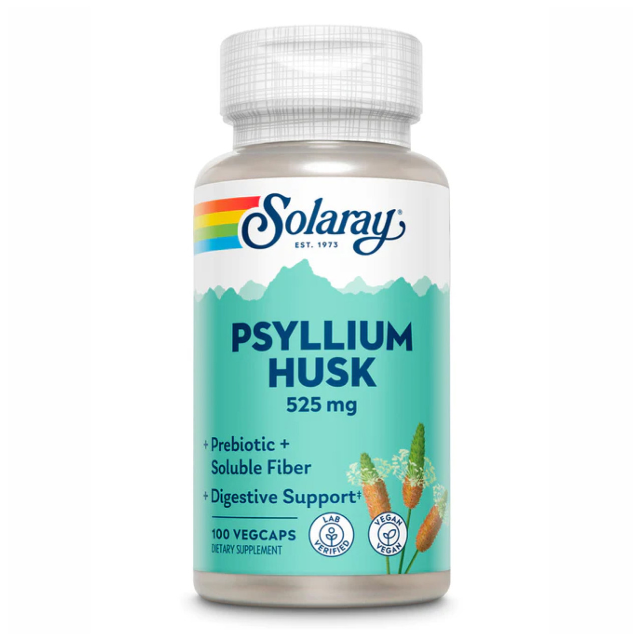 Psyllium Husk 525mg - 100 vcaps, фото 1