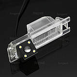 Камера заднього огляду 4led для Opel Опель прозорий плафон, фото 3