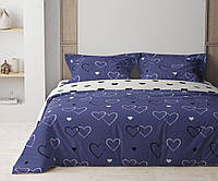Комплект постельного белья "ТЕП" NAVY BLUE LOVE, 70X70 евро Baumar - Всегда Вовремя