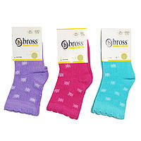 Высокие ажурные детские носочки с рисунками для малыша деми носки для девочки BROSS