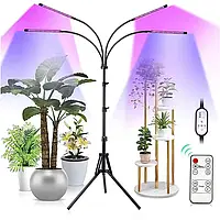 Фітолампа світлодіодна (LED) для рослин, регулювання яскравості та кольору, пульт, таймер, гнучка, IP54 (FL-01)