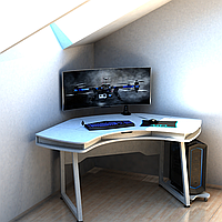 Геймерский компьютерний стіл кутовий XGamer COPTER WHITE