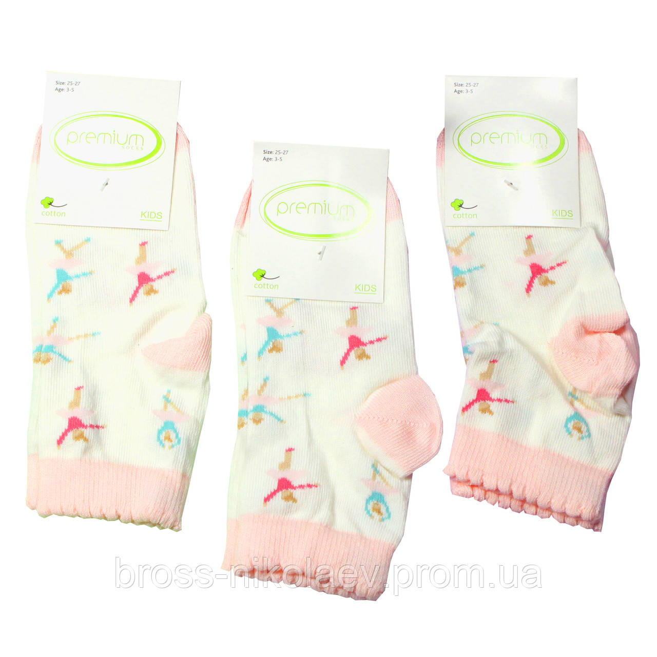 Високі дитячі шкарпетки з малюнками демі шкарпетки для дівчинки ТМ Premium (BROSS)
