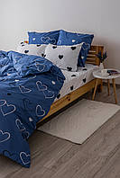 Комплект постельного белья ТЕП "Happy Sleep" NAVY BLUE LOVE 31, 50x70 полуторный Baumar - Время Экономить