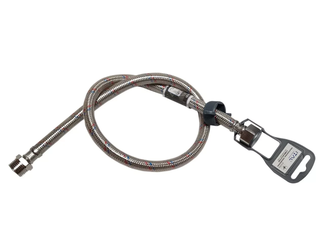 Шланг для підведення води ITAL Ultra 50 см гайка-штуцер 1/2", фото 1