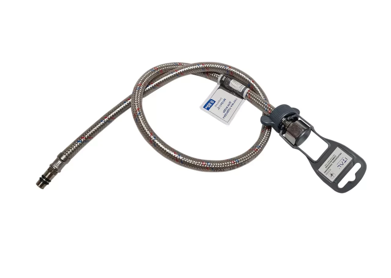 Гнучка підводка для змішувача ITAL Ultra 150 см M10x1/2" короткий, фото 1