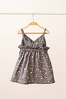 Платье eva, серое с цветами 110 (4-5 лет) MagBaby