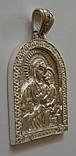 Підвіс Богородиця Святогірська 42310ММ, срібло 925 проба., фото 3