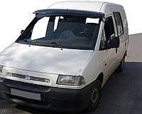 Козырек на лобовое стекло (черный глянец, 5мм) для Fiat Scudo 1996-2007 гг