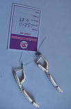 Сережки 23210ММ, срібло 925 проба, кубічний цирконій., фото 3