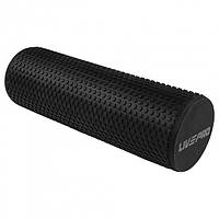 Массажный ролик FOAM ROLLER Черный 45x15см (LP8230-45)