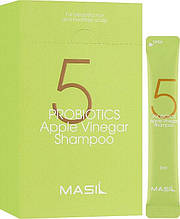 Шампунь для балансу pH шкіри голови з пробіотиками Masil 5 Probiotics Apple Vinegar Shampoo 20шт по 8ml