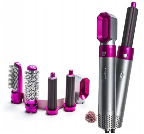 Фен-стайлер для волосся 5 в 1 Hot Air Styler ТР-5 Циліндричні насадки для завивки та створення об'єму