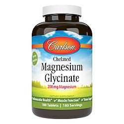 Chelated Magnesium Glycinate - 180 tabs